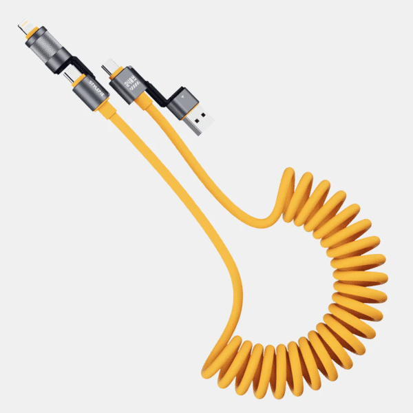 4-in-1 Fast Charge Coiled Cable - Image 3
