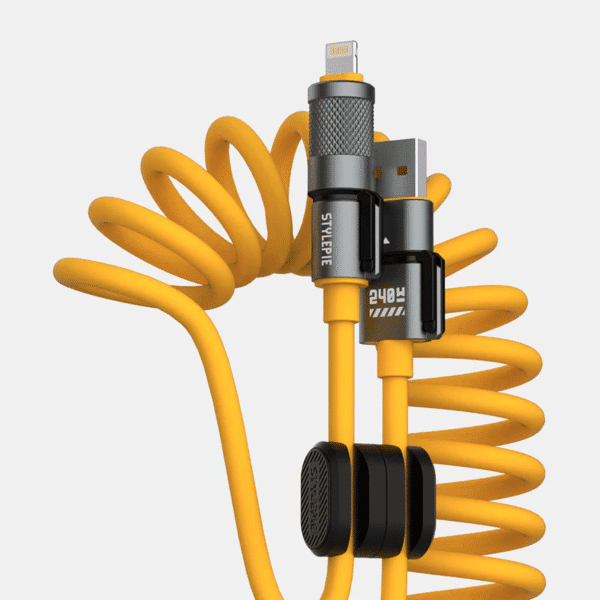 4-in-1 Fast Charge Coiled Cable - Image 4