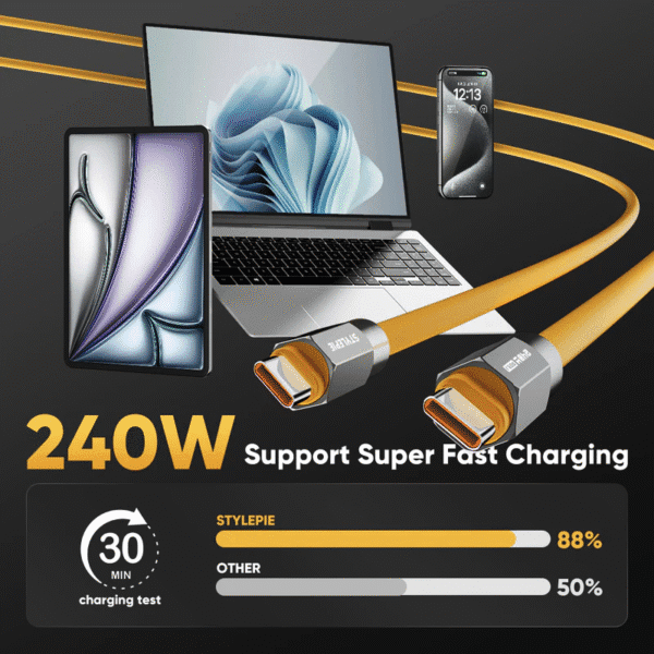 240W USB-C Fast Charging Cable(1.5m/5ft) - Image 3
