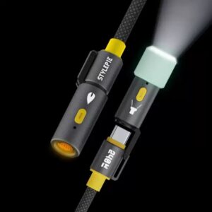 240W camping dedicated fast charging data cable supports ignition + LED light