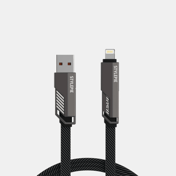 240W 4-in-1 Nylon Braided Charge Cable (1.5m/5ft)
