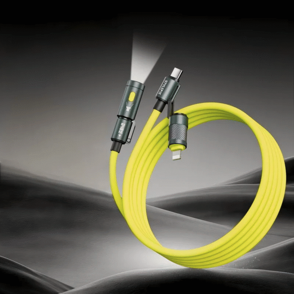 ELF CABLE Silicone 3 in 1 240W Fast Charging - Image 4