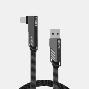 Right-Angle 4-in-1 Nylon Braided Fast Charging Cable (1.5m/5ft)